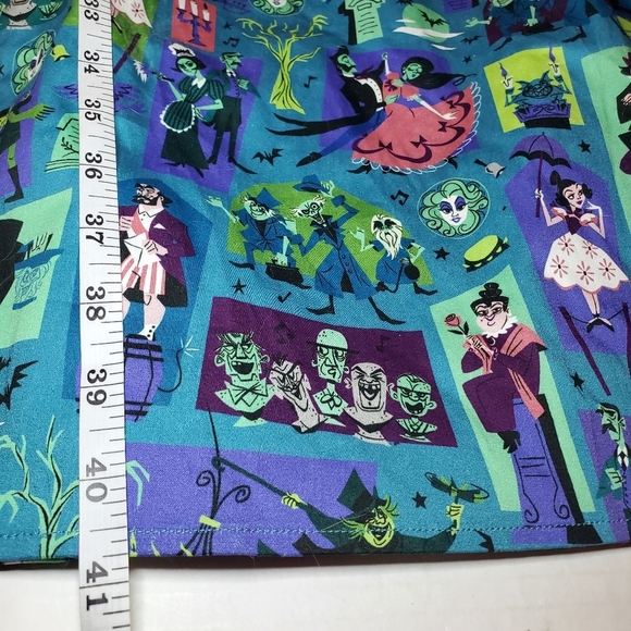 Disney Dress Shop Haunted Mansion Size 2X Teal Retro Style Sleeveless A-Line - Picture 14 of 15